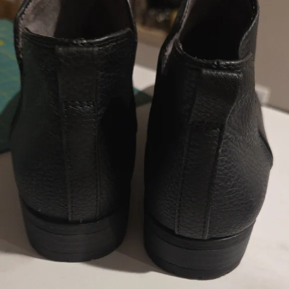 Dr. Scholl's Black Leather Ankle Booties - Picture 11 of 12